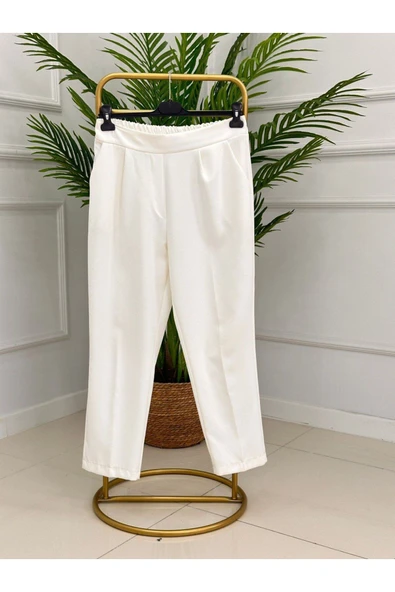 Kadın Giyim Beli Lastikli Dar Paça Pantolon ürün görseli
