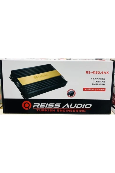 REISS AUDIO Reiss Rs-4150.4ax 2ohm 4x200rms Pro Oto Amfi - 3