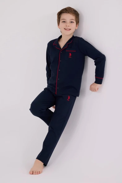 U.s. Polo Assn Gömlek Pijama Us2234-4 Lacivert - 2