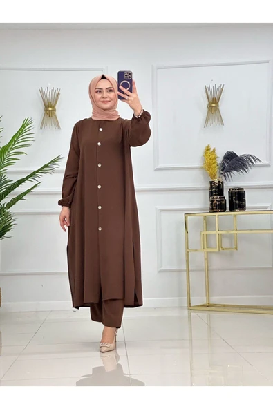 Kadın Tesettür 2'Li Takım Tunik & Pantolon - 4