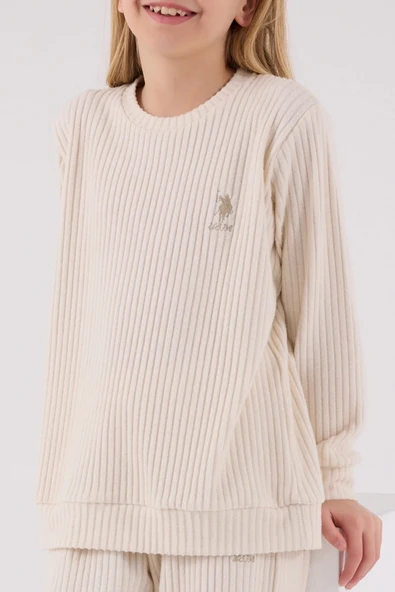 U.s. Polo Assn Eşofman Takımı Us2328-4 Bej - Resim 3