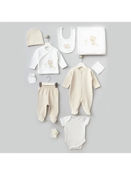 Bebitof Sevimli Kaplan 10 Parça Hastane Çıkışı 10095 Ekru ürün görseli