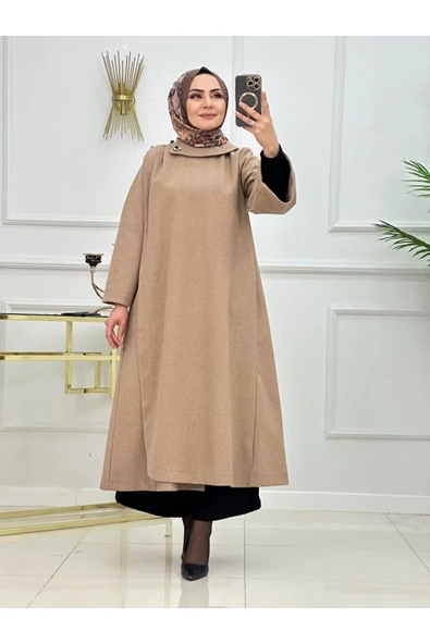 Kadın Tesettür Kışlık Kap&Pardesü - 4
