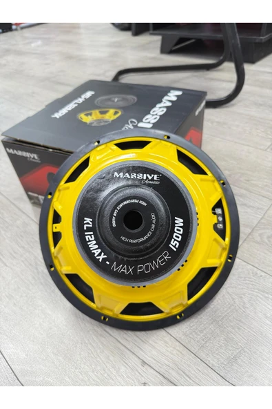 Massive Ms-kl12max 30 Cm Subwoofer Bas Bufır 1500wat-400w Rms Maximum Power - 7