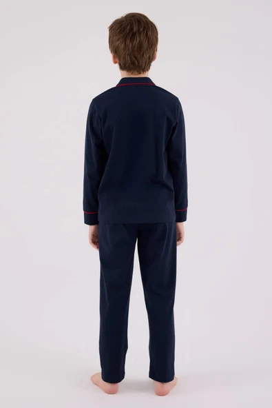 U.s. Polo Assn Gömlek Pijama Us2234-4 Lacivert - 4