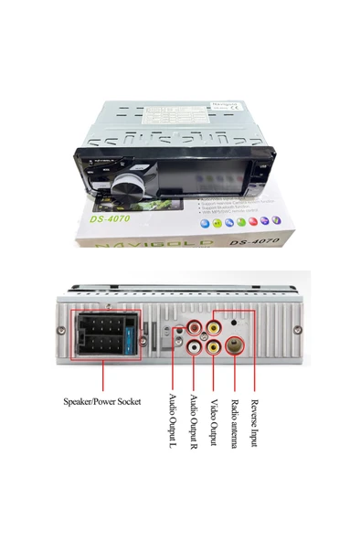 Navigold Ds-4070 Araba Oto Teyp Ekranlı Bluetooth-mp5-mp4-usb-sd Kamerasız - 2