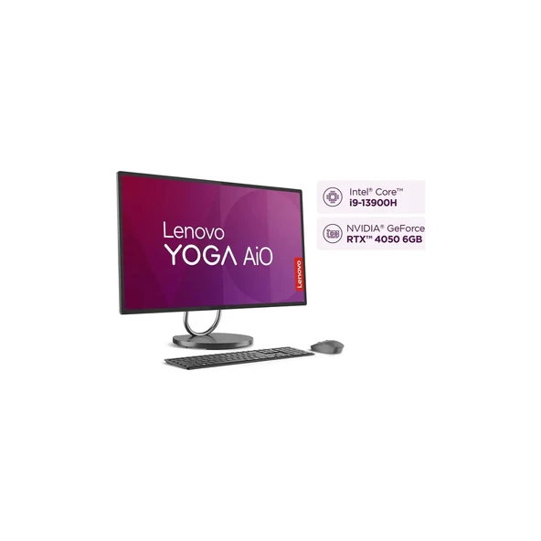 Yoga Aıo 9 Intel Core I9 13900H 32GB 1tb SSD Rtx 4050 Windows 11 Pro 31.5" UHD All In One Bilgisayar F0HJ0037TR - Resim 2