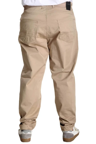 Büyük Beden Pantolon Keten 5cep Milano Classic 20902 Bej - 3