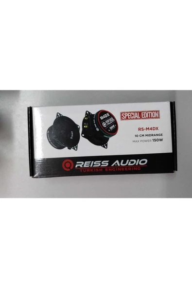 REISS AUDIO Rs-m4dx Çifti 150watt Max Power 10cm Oto Midrange 2023 Yeni Seri
