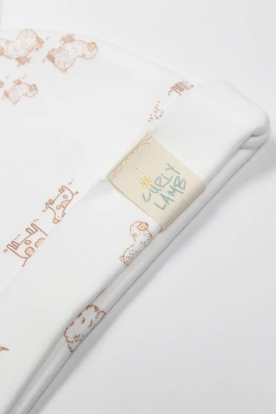 Bistyle Curly Lamb 10'lu Hastane Çıkışı 11106 Bej Mavi Ekru - 7