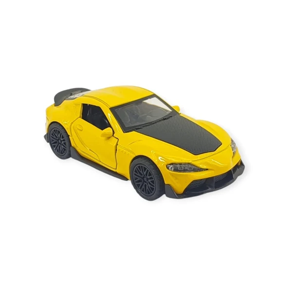Çek Bırak Araba Metal - 3691C - Sarı ürün görseli