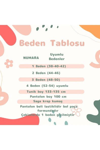 Kadın Tesettür 2'Li Takım Ferace Formunda Tunik & Pantolon - Resim 7