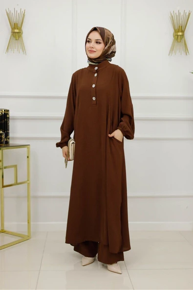 Kadın Tesettür 2'Li Takım Tunik & Pantolon - Resim 10