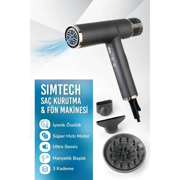 Simtech KM-1992 Saç kurutma ve Ultra Fön Makinesi - 1