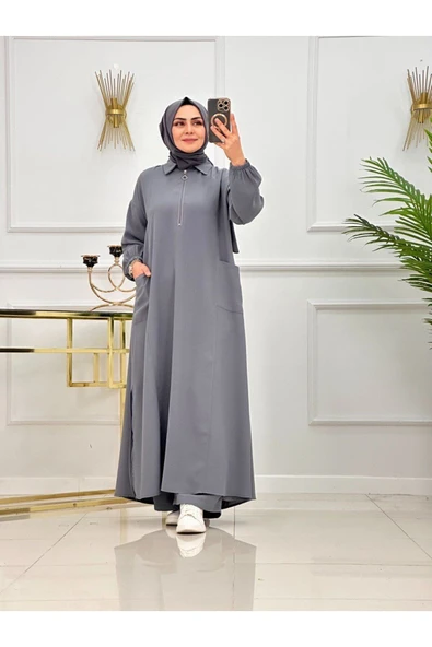 Kadın Tesettür Giyim 2'Li Takım Tunik & Pantolon ürün görseli