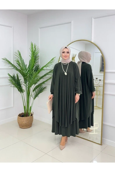 Kadın Tesettür Takımı 2'Li Takım Etek & Tunik ürün görseli