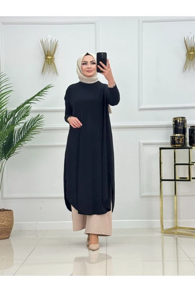 Kadın Tesettür Tunik Sandy Kumaş - Resim 4
