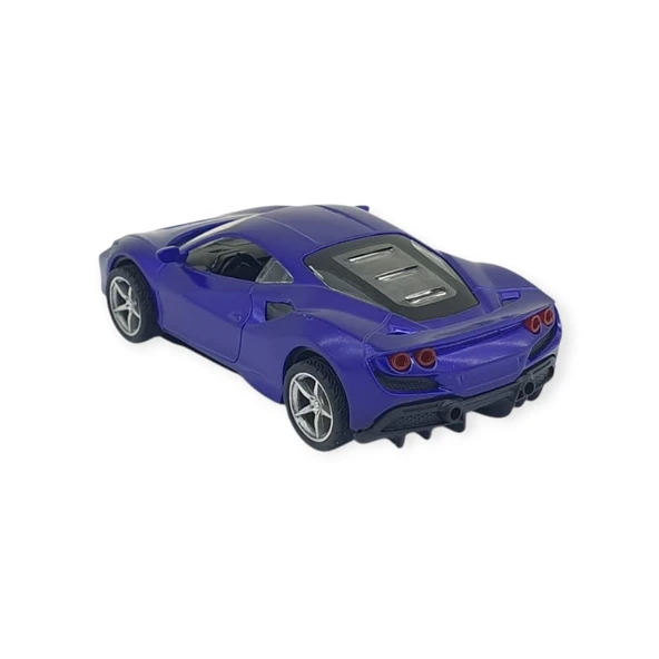 Çek Bırak Araba Metal - 6636-68M - Mavi - 4