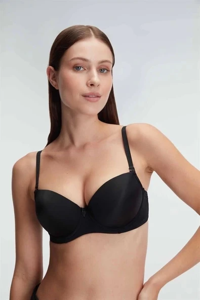 Amora Secret Balenli Destekli Dolgulu Askıları Çıkabilen Günlük Klasik T-Shirt Sütyeni ürün görseli