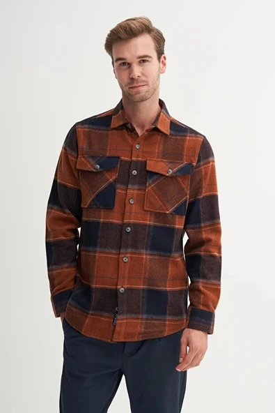 Cazador Regular Fit Cep Detaylı Oduncu Gömlek-20110 - Resim 2