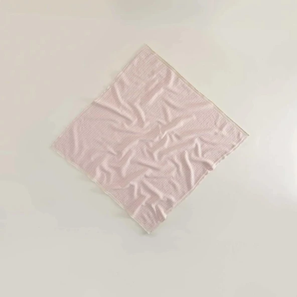 Ecocotton Baby Love Bebek Battaniyesi %100 Organik Pamuk Örgü Pudra TK ürün görseli