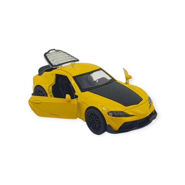 Çek Bırak Araba Metal - 3691C - Sarı - Resim 2