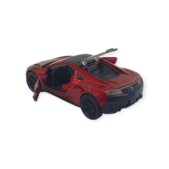 Çek Bırak Araba Metal - 3691C - Kırmızı - 5