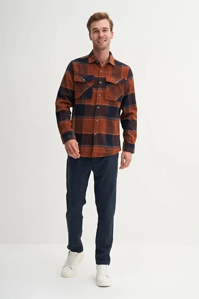 Cazador Regular Fit Cep Detaylı Oduncu Gömlek-20110 ürün görseli