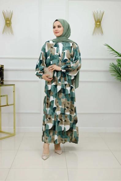 Kadın Tesettür Elbise - Resim 3