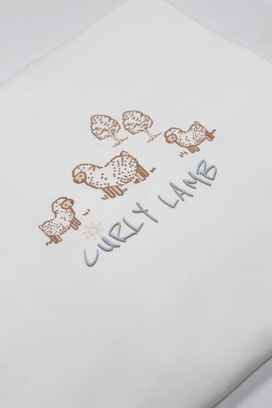 Bistyle Curly Lamb 10'lu Hastane Çıkışı 11106 Bej Mavi Ekru - 3