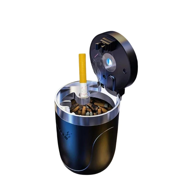 Polham Premium Araç Küllük,Su Geçirmez, Led Işıklı, Koku Önleyici, Kapaklı, Yıkanabilir, Su Geçirmez - Resim 6