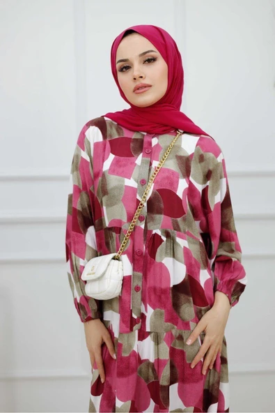 Kadın Tesettür Elbise - Resim 11