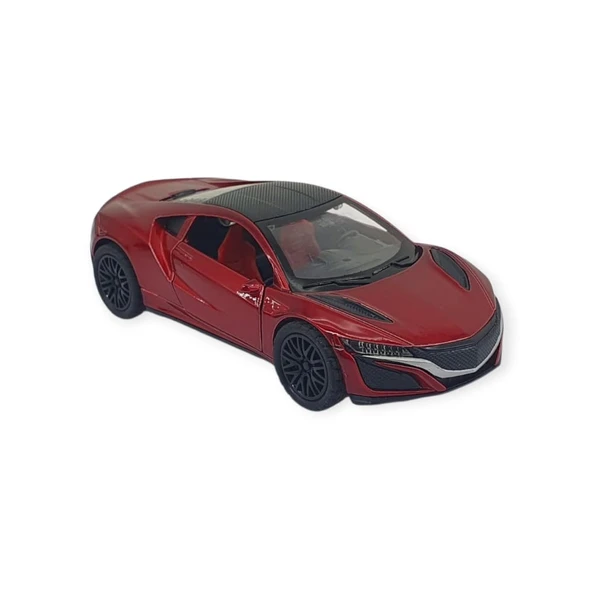 Çek Bırak Araba Metal - 3691C - Kırmızı - 1