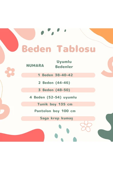 Kadın Tesettür Giyim 2'Li Takım Tunik & Pantolon - Resim 2