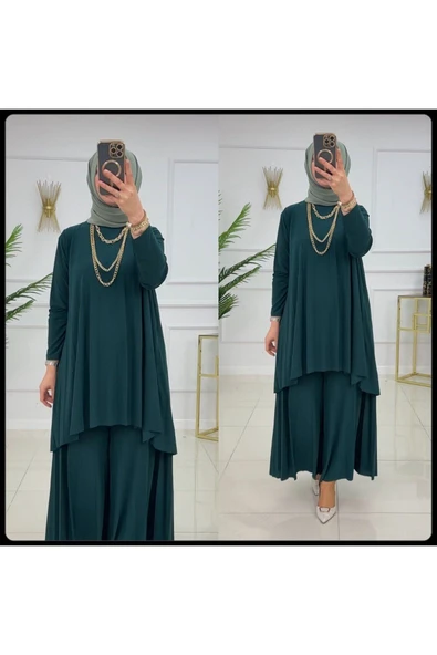 Kadın Tesettür Takım 2'Li Tunik & Pantolon Takımı - 9