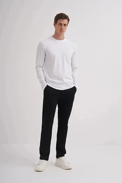 Cazador Slim Fit Likralı Pamuklu Süprem Kumaş Sweatshirt-56060 ürün görseli 1