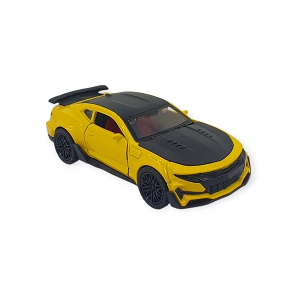 Çek Bırak Araba Metal - 3611C - Sarı ürün görseli