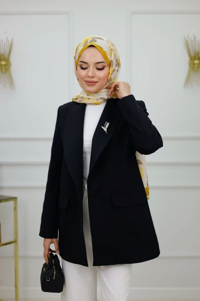 Kadın Ceket İster Spor İster Klasik Blazer Ceket - Resim 9