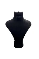 Londra Model Süet Kumaş Siyah Renk 28/ 22 Cm Takım Kolye-Küpe-Yüzük Sergileme Mankeni