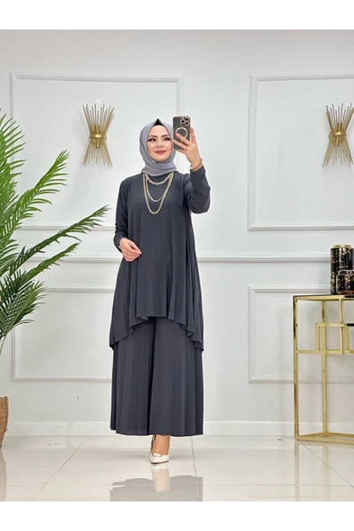 Kadın Tesettür Takım 2'Li Tunik & Pantolon Takımı - 7