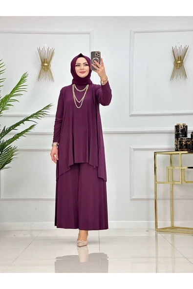 Kadın Tesettür Takım 2'Li Tunik & Pantolon Takımı - 5