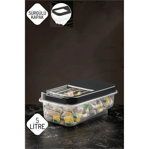 Reagan Tablet ve Deterjan Saklama Kutusu 5 lt ANTRASİT ürün görseli