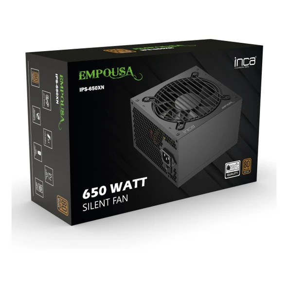 Inca Empousa IPS-650XN 650W 80+ Bronz Güç Kaynağı ürün görseli 1
