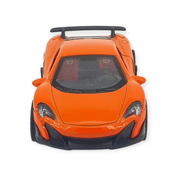 Çek Bırak Araba Metal - 3661C- Turuncu - Resim 5