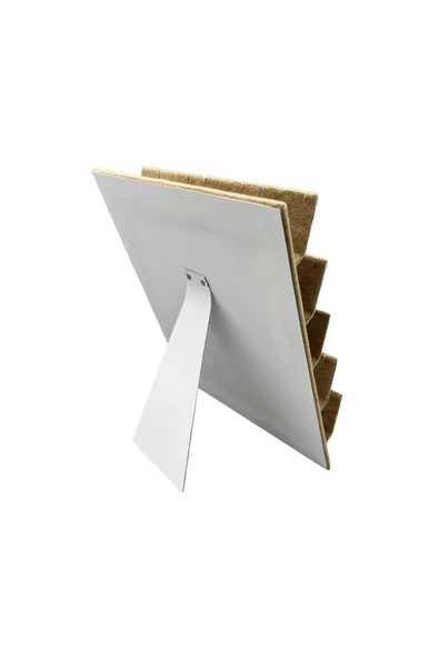 Süet Kumaş 20/16 Cm Sütlü Kahve Renk Ayaklı Küpe Standı - 2