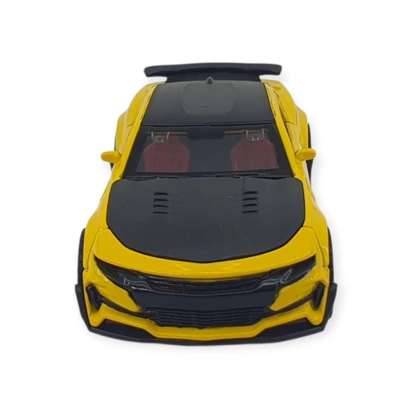 Çek Bırak Araba Metal - 3611C - Sarı - Resim 5