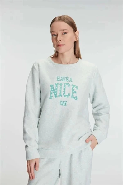 AmoraSecret AmoraSecret Uzun Kol Polar Pijama Takımı - 3
