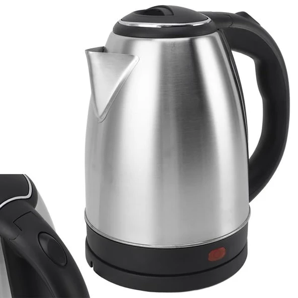 Crown CRW-7102 1500W 1.8 Litre Lüks Çelik Su Isıtıcı Kettle İnox - 1