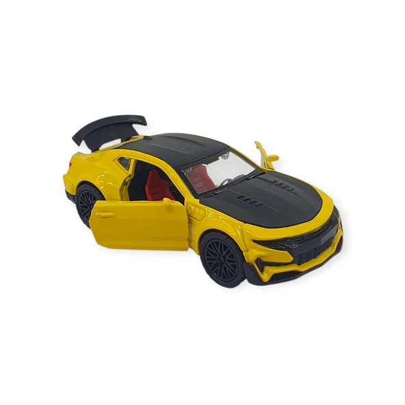 Çek Bırak Araba Metal - 3611C - Sarı - Resim 2