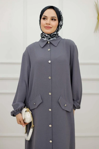 Kadın Tesettür Takım 2'Li Pantolon & Tunik Takımı - 8